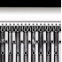 Vliegengordijn hulzen wit/grijs 100x240cm